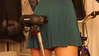 A Teen Riding A Bike In Panties Leads To Fetish Play