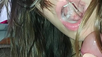 A Young Woman Consumes Semen Orally In The Second Installment Of A Video