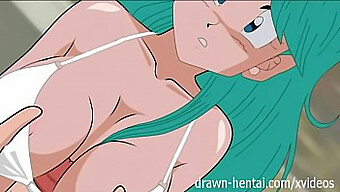 Naik Liar Bulma Dengan Dua Naga Di Dragon Ball Z Hentai