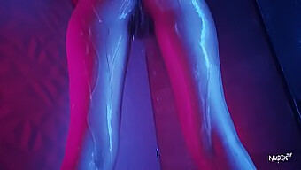 Wet And Wild: High-Definition Close-Up Of Water Dripping On Playboy'S Body