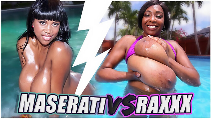 Two Busty Black Milfs Compete For The Best Assets In A Busty Bombshells Video