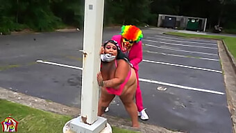 Jaidyn Venus Encounters Gibby The Clown For A Free Romp