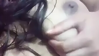 Big Natural Tits Bounce During Hot Desi Handjob