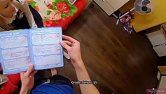 Pov Video: Bratr Disciplinuje Nezbednou Školačku, Sestřičku S Výstřikem