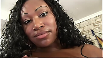 Huge Black Cock Fills The Breasts Of A Stunning Dark-Skinned Bbw