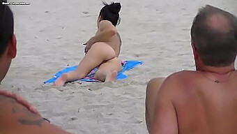 Amateur Exhibitionists On The Beach: A Steamy Outdoor Encounter