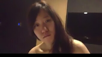 A Korean Coed Gives A Sensual Oral Pleasure In Her Dorm