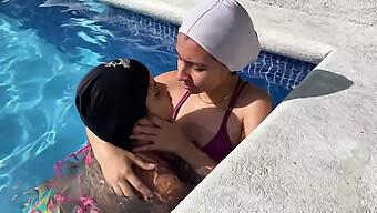 Bisexual Couple Explores 69 Position And Anal Play In The Pool House