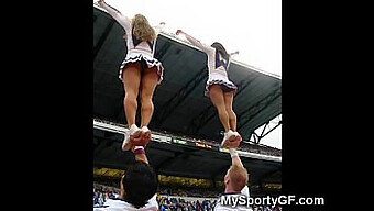 Cheerleading Squad'S Steamy Dorm Room Party