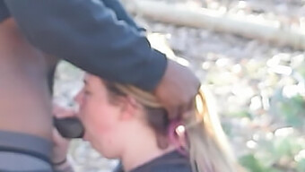 Blonde Bbw Gives Amazing Outdoor Head In Interracial Encounter