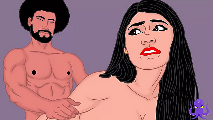 ¡bhabhi India Con Un Culo Enorme Se Enfrenta A Una Gran Polla Negra En Porno Animado De Dibujos Animados!