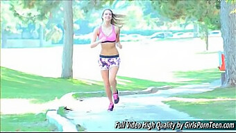 Kenna'S Outdoor Pleasure: Blond Babe Licks And Gets Fingered On The Golf Course