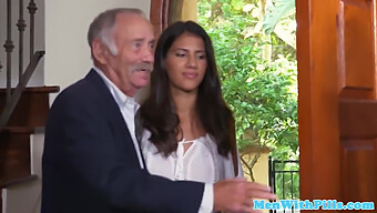 Young Latina Enjoys Mature Sex With An Older Man