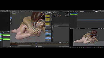 블렌더 소프트웨어를 사용하여 3d 콘텐츠를 만드는 메이의 초기 노력