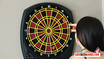 Lovely Ladies Strip Down For A Game Of Darts, With A Facial Reward For The Loser