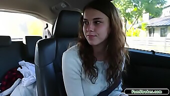 Stepdaughter Gives Stepdad A Blowjob In The Car