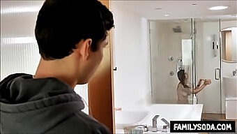 Step-Sibling'S Inappropriate Gaze On His Sister During Her Bath