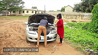 Curvy Black Woman Compensates Auto Technician With Passionate Lovemaking